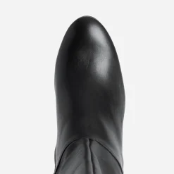 Eram Bottes^Botte à talon e en cuir NOIR