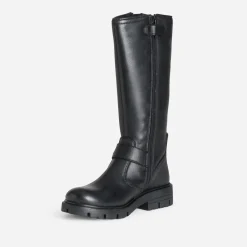 Buggy Bottes^Botte cuir esprit motard NOIR
