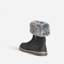 Buggy Bottes^Botte e cuir velours tige fourrée NOIR