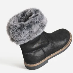 Buggy Bottes^Botte e cuir velours tige fourrée NOIR