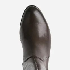 Caprice Bottes^Botte en cuir bi matière MARRON