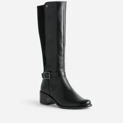 Caprice Bottes^Botte e cuir bi matière NOIR