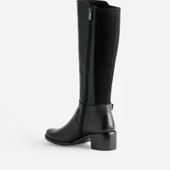 Caprice Bottes^Botte e cuir bi matière NOIR