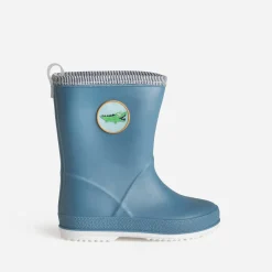 BE ONLY Chaussures Montantes^Botte de pluie patch crocodile BLEU