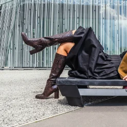 Eram Bottes^Botte effet python MARRON