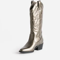 Texto Bottes^Botte bronze esprit santiag METALISE