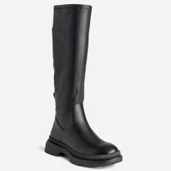 Texto Bottes^Botte e à semelle crantée NOIR