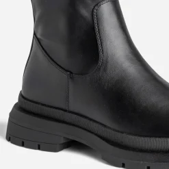 Texto Bottes^Botte e à semelle crantée NOIR