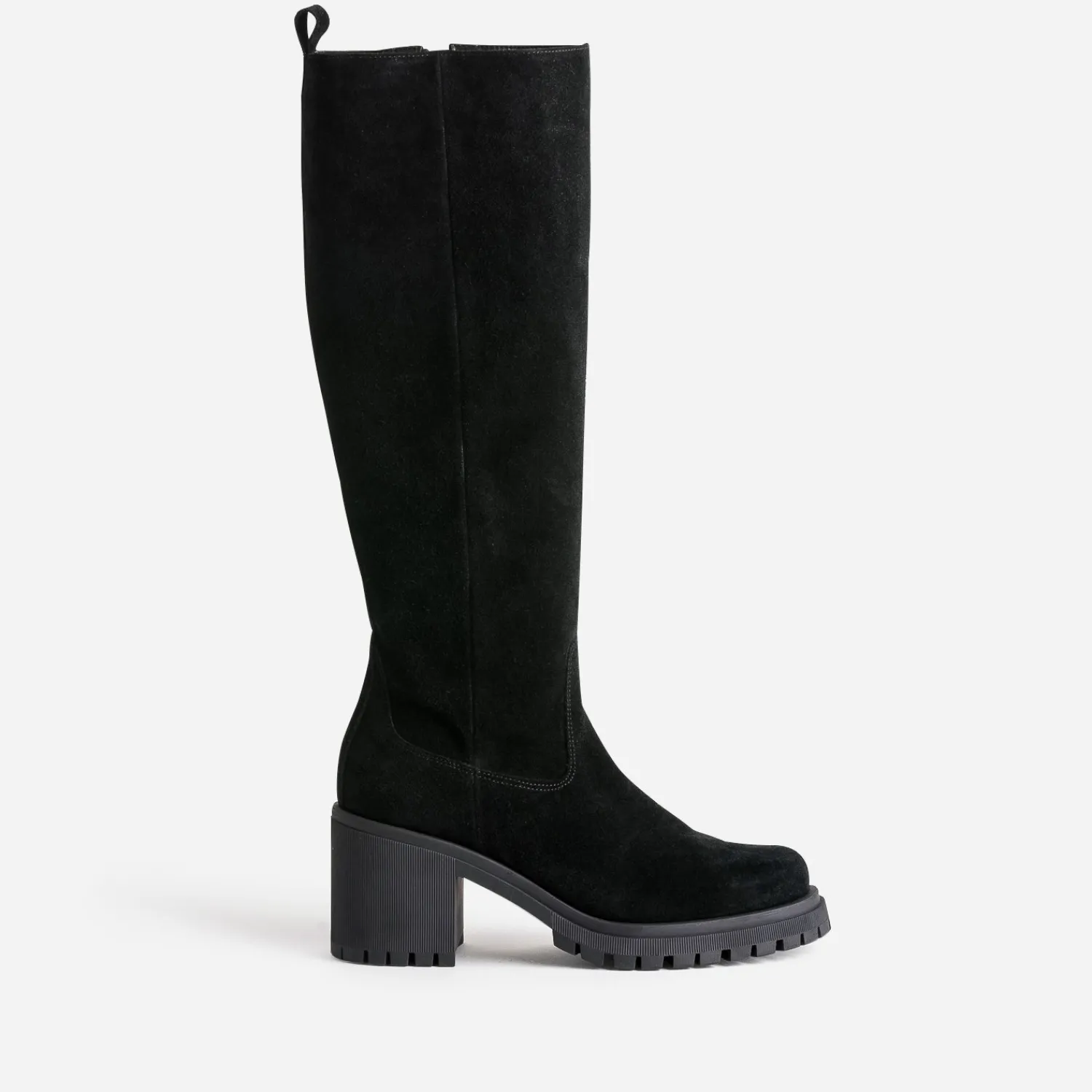 Texto Bottes^Botte e cuir velours NOIR