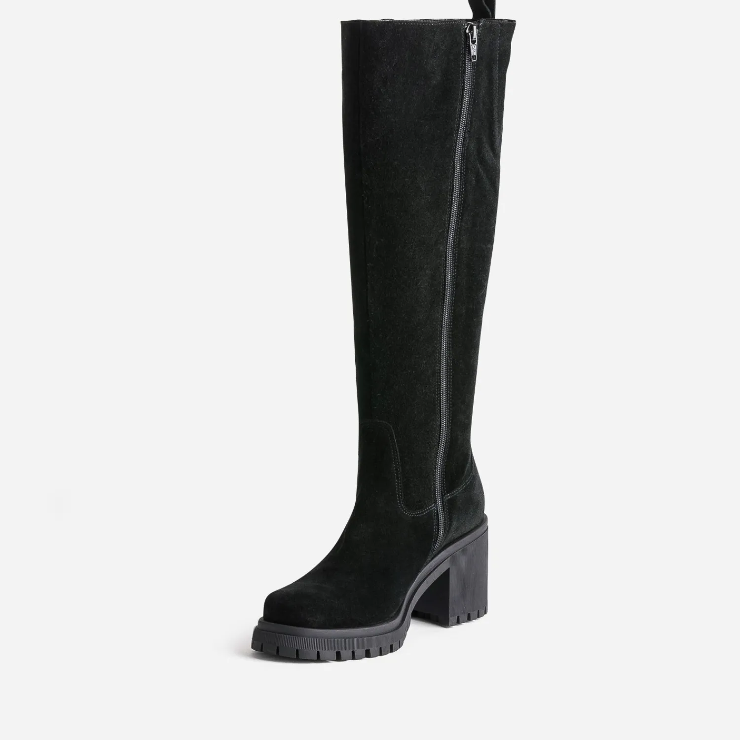Texto Bottes^Botte e cuir velours NOIR