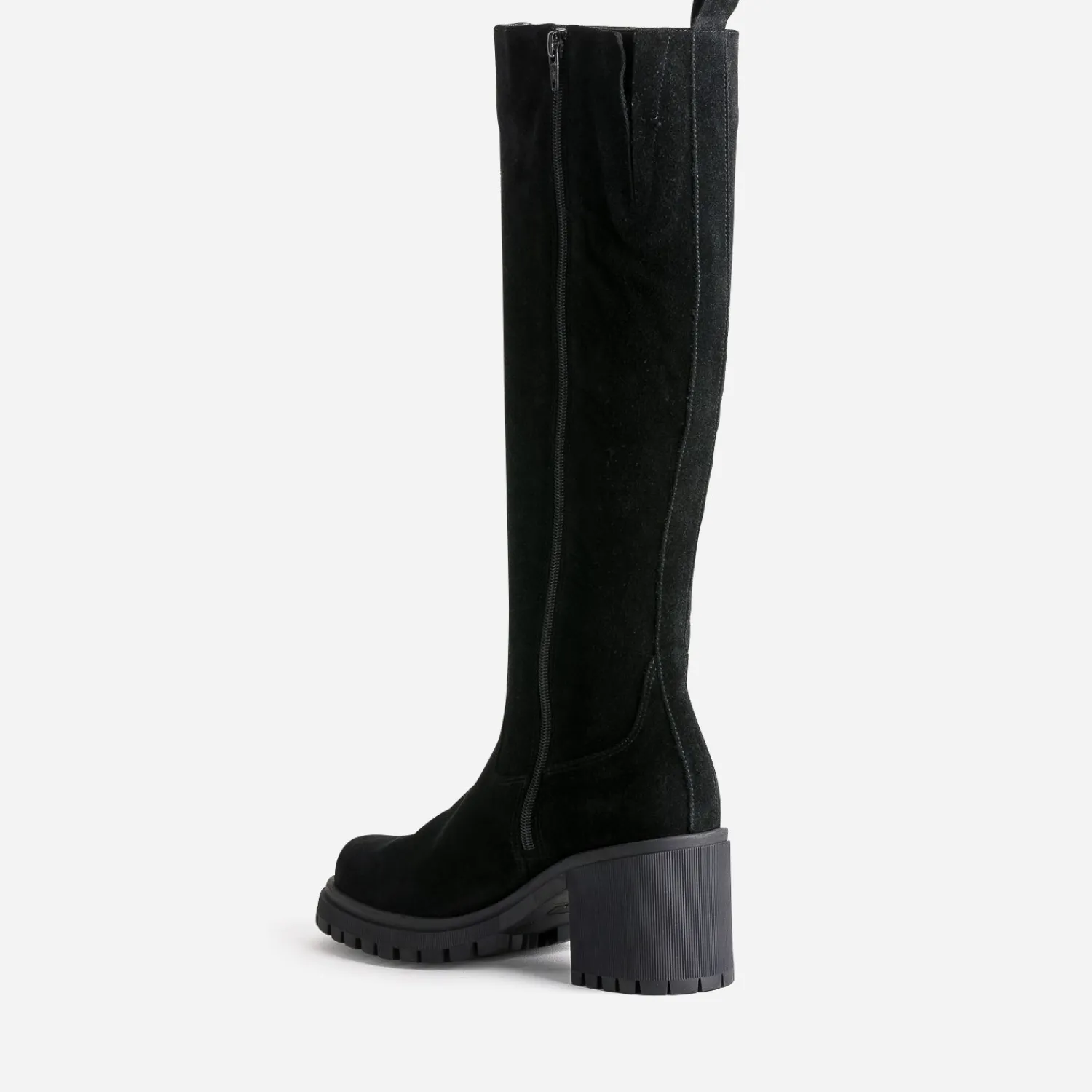 Texto Bottes^Botte e cuir velours NOIR