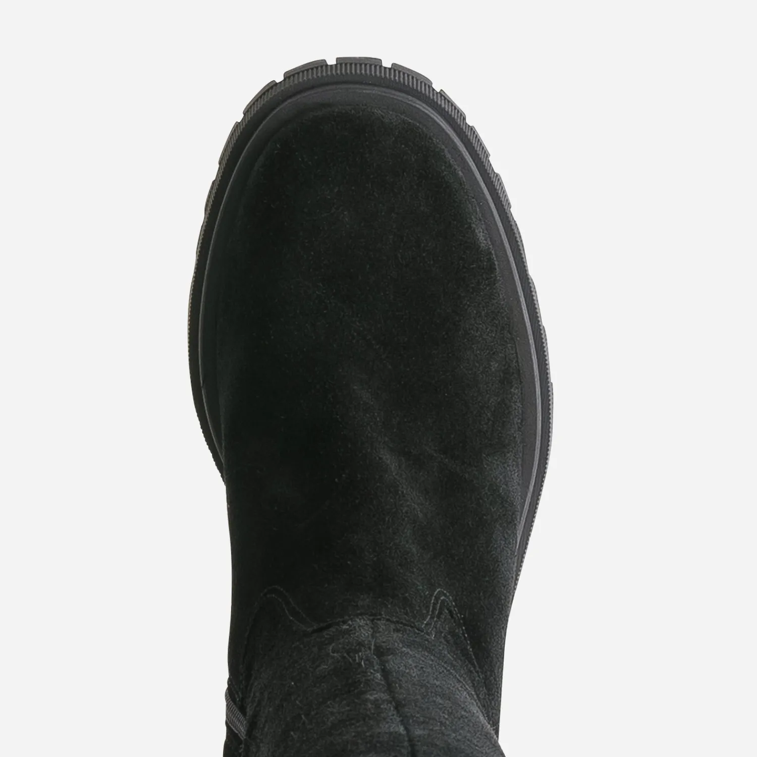 Texto Bottes^Botte e cuir velours NOIR