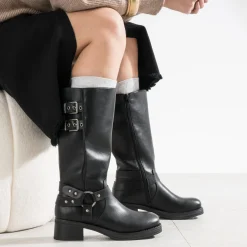 Texto Bottes^Botte e esprit motard NOIR