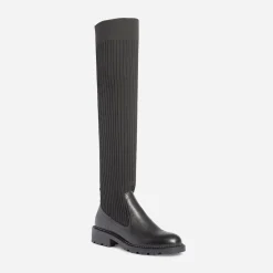 Texto Bottes^Botte-chaussette e NOIR
