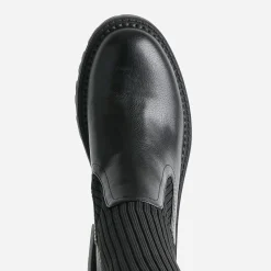 Texto Bottes^Botte-chaussette e bi matière NOIR
