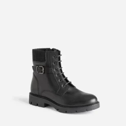 Buggy Boots^Bottine e éco-conçue décor boucle NOIR