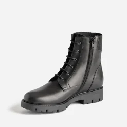 Buggy Boots^Bottine e éco-conçue cuir décor boucle NOIR