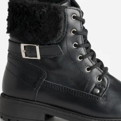 Buggy Boots^Bottine e cuir bord fourré NOIR