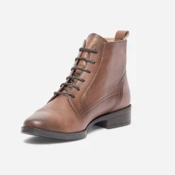 Eram Flex Boots^Bottine en cuir éco-conçu COGNAC