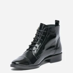 Eram Flex Boots^Bottine e en cuir verni NOIR