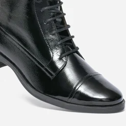 Eram Flex Boots^Bottine e en cuir verni NOIR