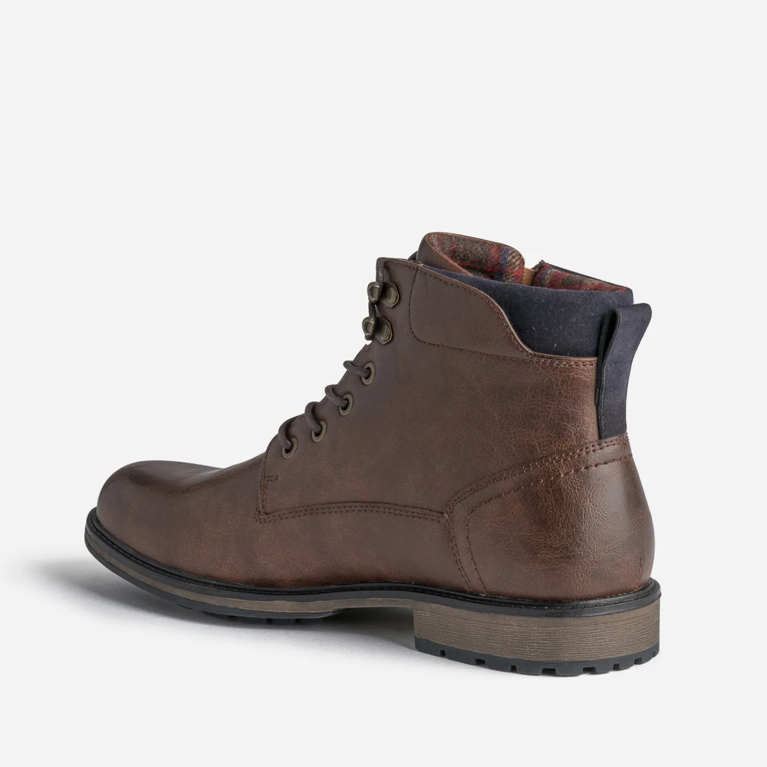 Eram Boots^Bottine à doublure carreaux MARRON