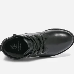 Eram Boots^Bottine e éco-conçue en cuir NOIR