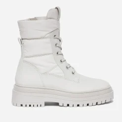 Texto Boots^Bottine beige bi matière ECRU