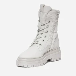 Texto Boots^Bottine beige bi matière ECRU