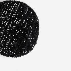 Texto Chapeaux, Bonnets & Casquettes^Béret en velours brodé sequins NOIR
