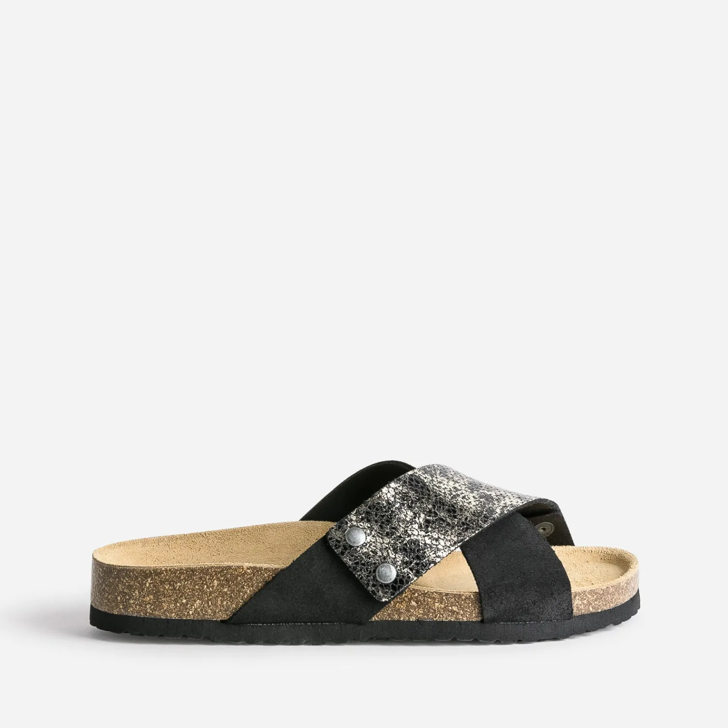 Eram Autres Accessoires^Brides amovibles es en cuir effet python doré NOIR