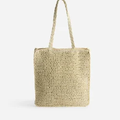 Eram Sacs Cabas^Cabas en paille papier BEIGE