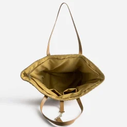 Eram Sacs Cabas^Cabas panier foncé raphia tressé BEIGE