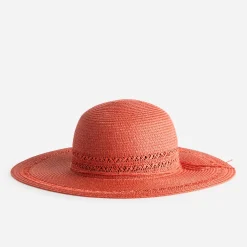 Eram Chapeaux, Bonnets & Casquettes^Capeline TEXTO corail paille papier ORANGE