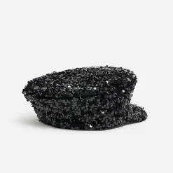 Texto Chapeaux, Bonnets & Casquettes^Casquette de marin e sequins NOIR