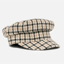 Texto Chapeaux, Bonnets & Casquettes^Casquette gavroche à carreaux BEIGE