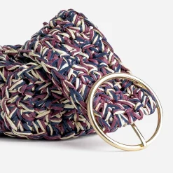 Eram Ceintures^Ceinture , prune, écrue tressée MARINE