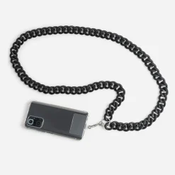 Texto Autres Accessoires^Chaîne bijou e mate pour téléphone portable NOIR