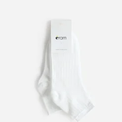 Eram Chaussettes & Collants^Chaussettes blanches résille graphique et coton ECRU
