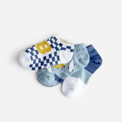 Eram Chaussettes^Chaussettes courtes clair, blanc, foncé BLEU