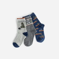 Eram Chaussettes^Chaussettes es, marine et kaki GRIS