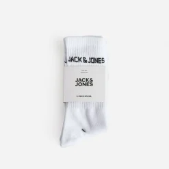 Jack & Jones Chaussettes|Accessoires^Chaussettes homme sport JACK&JONES hes BLANC