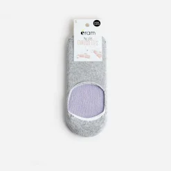 Eram Chaussettes & Collants^Chaussettes invisibles parme et gris argenté VIOLET