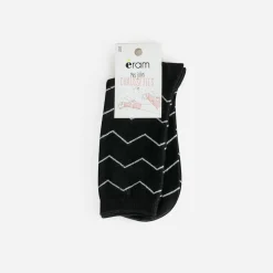 Eram Chaussettes & Collants^Chaussettes es motif rayures grises NOIR