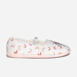 Eram Sandales^Chausson fourré brodé licorne BEIGE