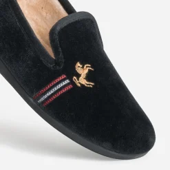 Eram Chaussons^Chausson brodé homme NOIR