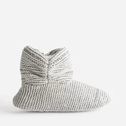 Eram Chaussons^Chausson-boots tricoté BEIGE
