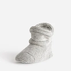 Eram Chaussons^Chausson-boots tricoté BEIGE
