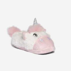 Eram Chaussons^Chausson-licorne et rose BLANC