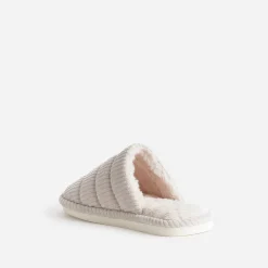 Eram Chaussons^Chausson-mule fourré BEIGE